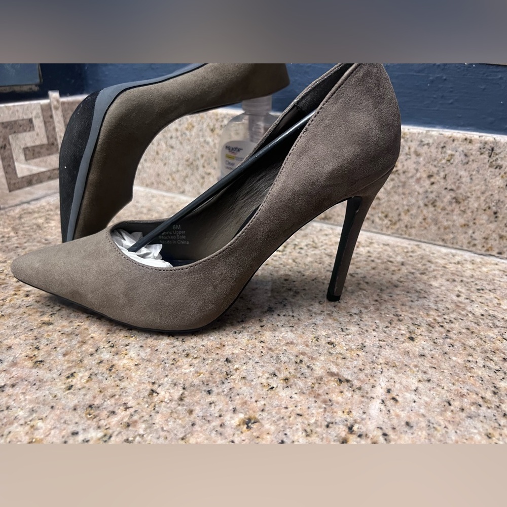 Olive green heels
